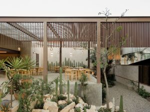 طراحی نمای بیرونی رستوران مدرن