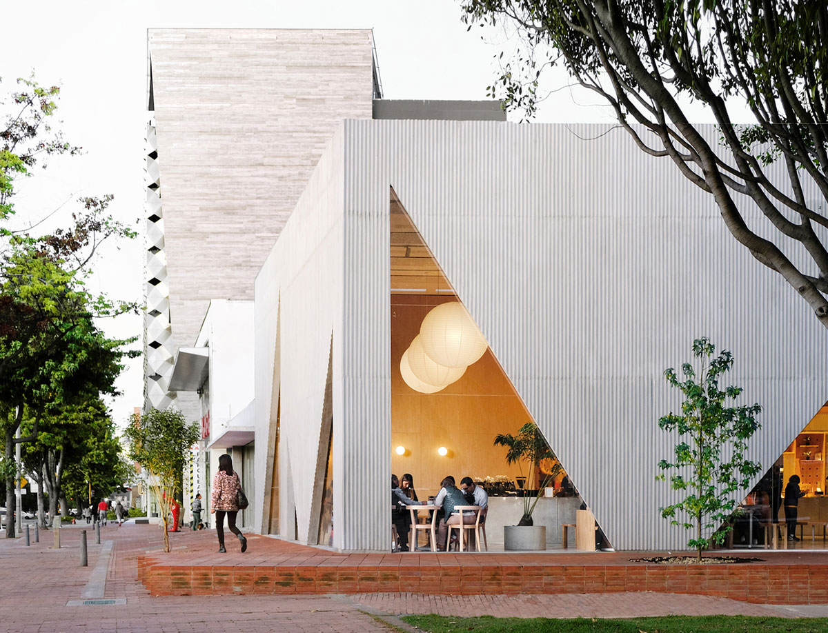 طراحی نمای بیرونی رستوران مدرن