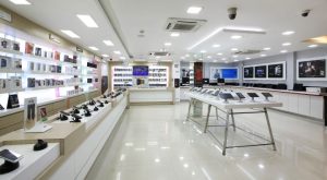 ایده طراحی دکور مغازه موبایل