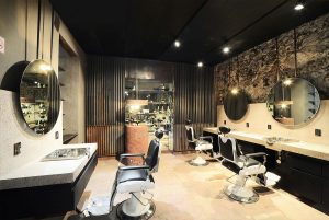 دکور آرایشگاه مردانه شیک