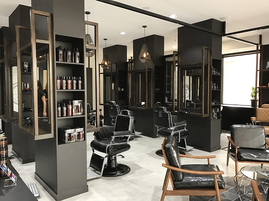 دکور آرایشگاه مردانه شیک