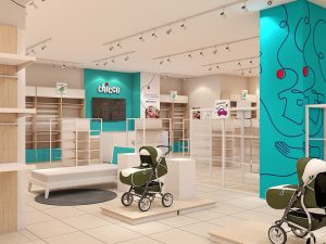 طراحی فروشگاه لباس کودک